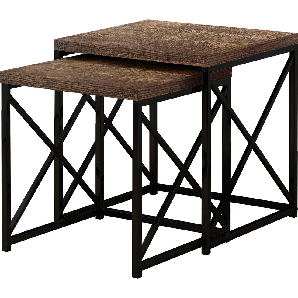 theresa brown black nesting tables   