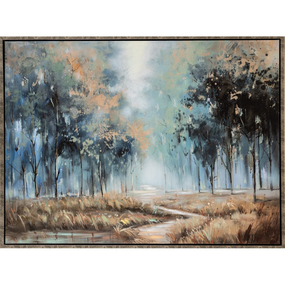 thermi blue wall art   