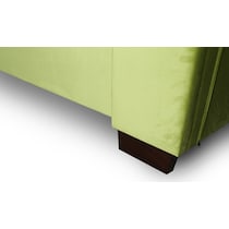 theron green queen bed   