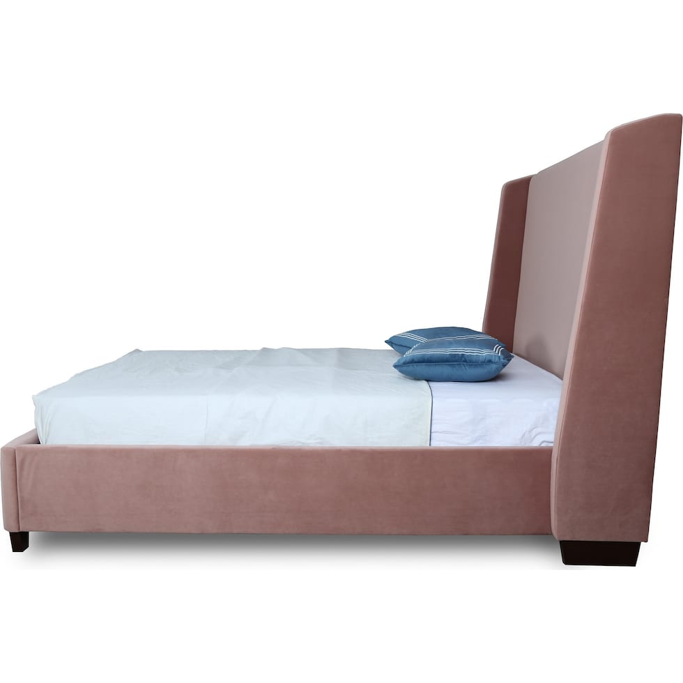 theron pink queen bed   