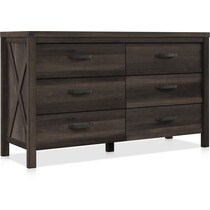 thompson dark brown dresser   