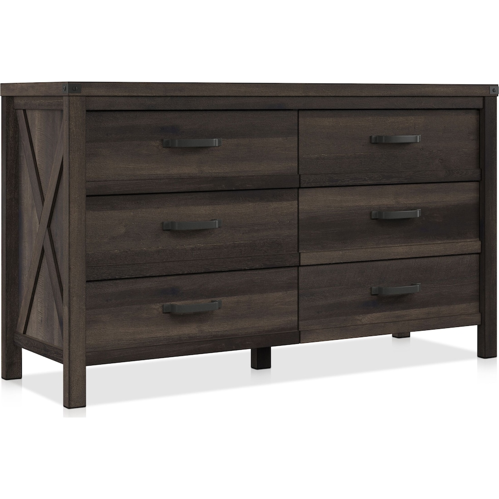 thompson dark brown dresser   