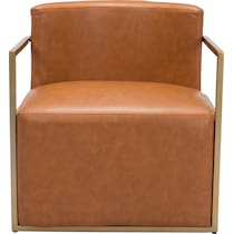 thompson light brown accent chair   