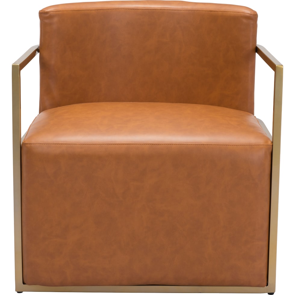 thompson light brown accent chair   