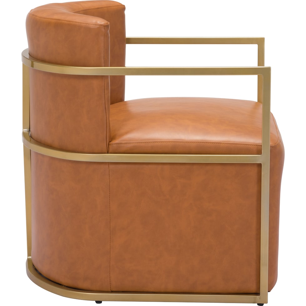 thompson light brown accent chair   