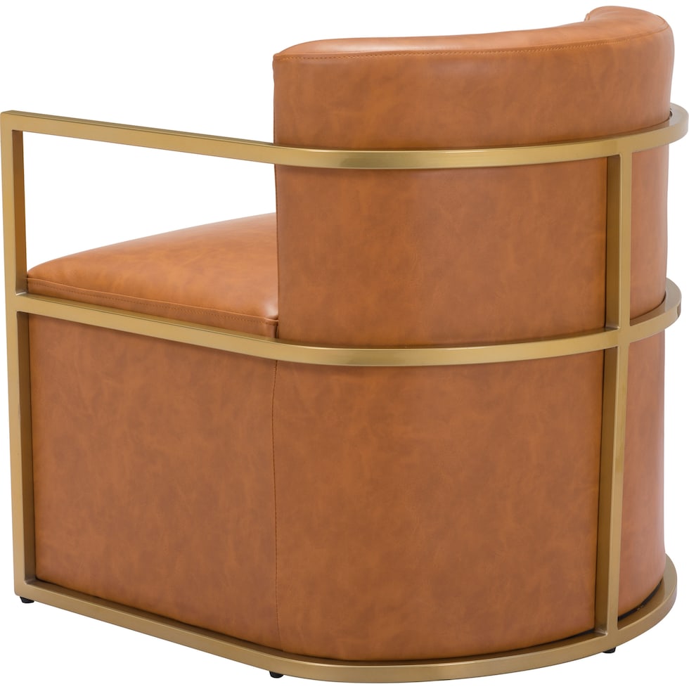 thompson light brown accent chair   