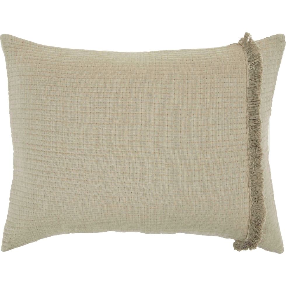 thoreau neutral pillow sham   