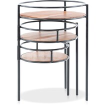 thyme dark brown end table   