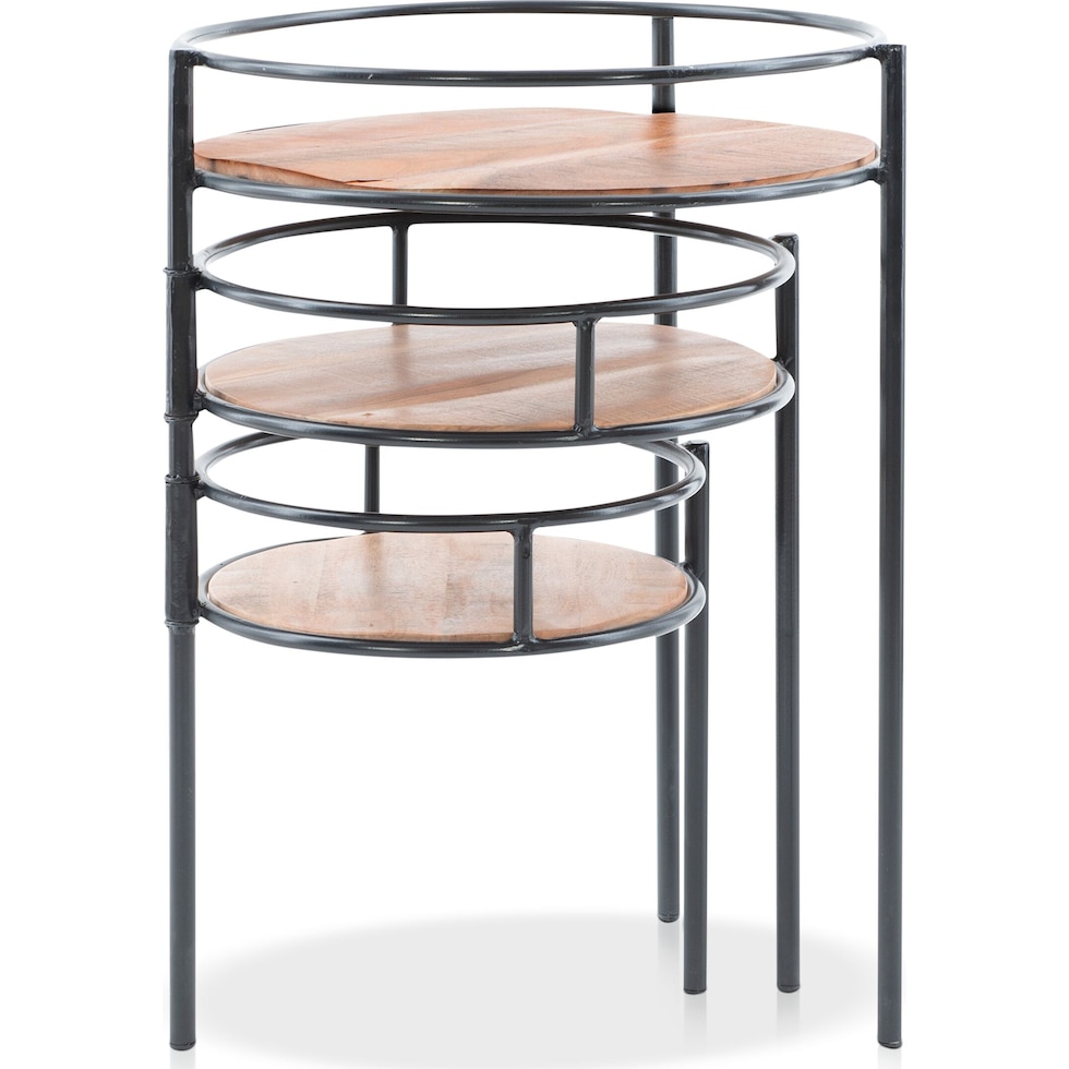 thyme dark brown end table   