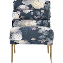 tiana blue accent chair   