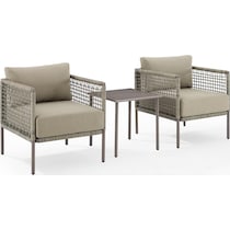 tidal bay gray outdoor chair set   