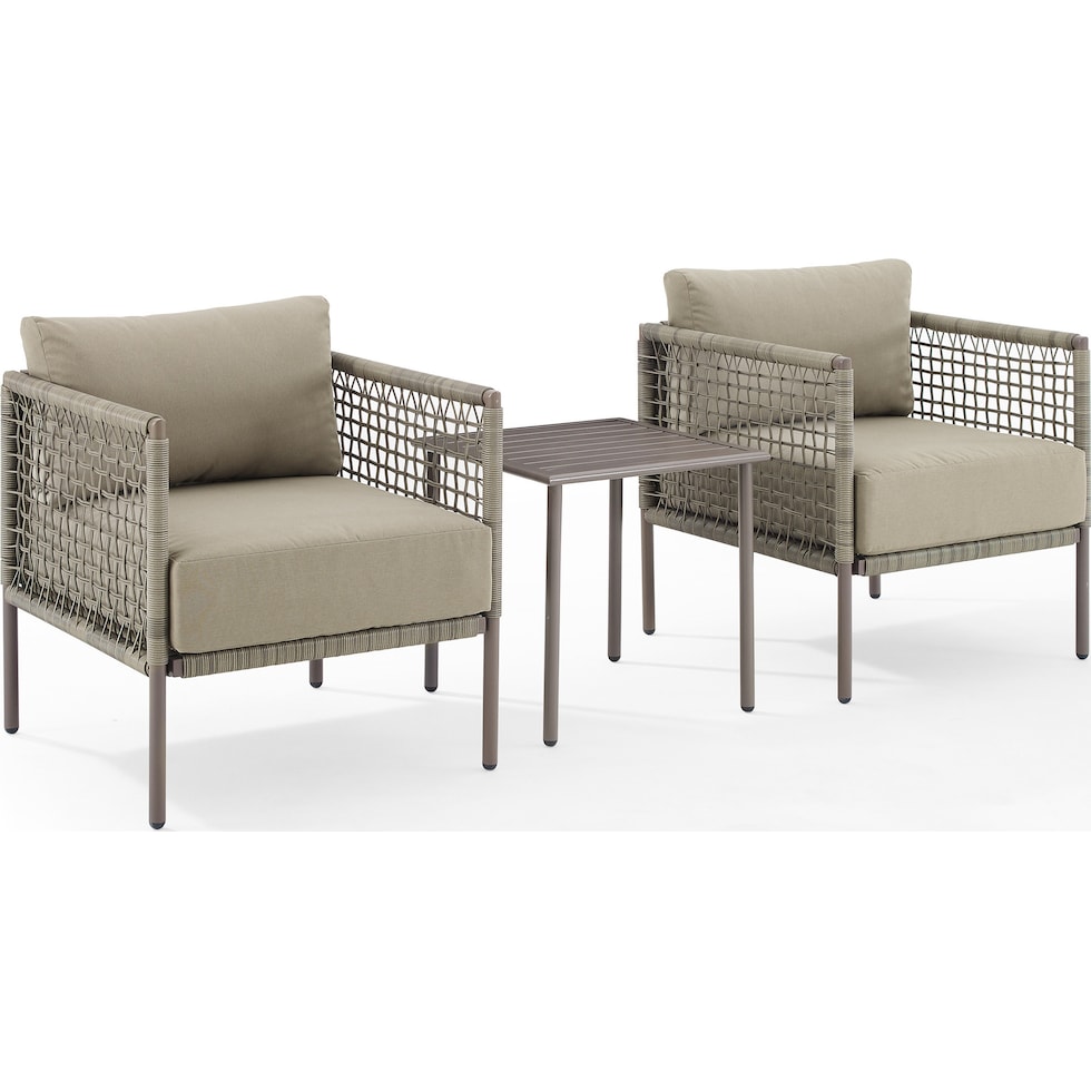 tidal bay gray outdoor chair set   