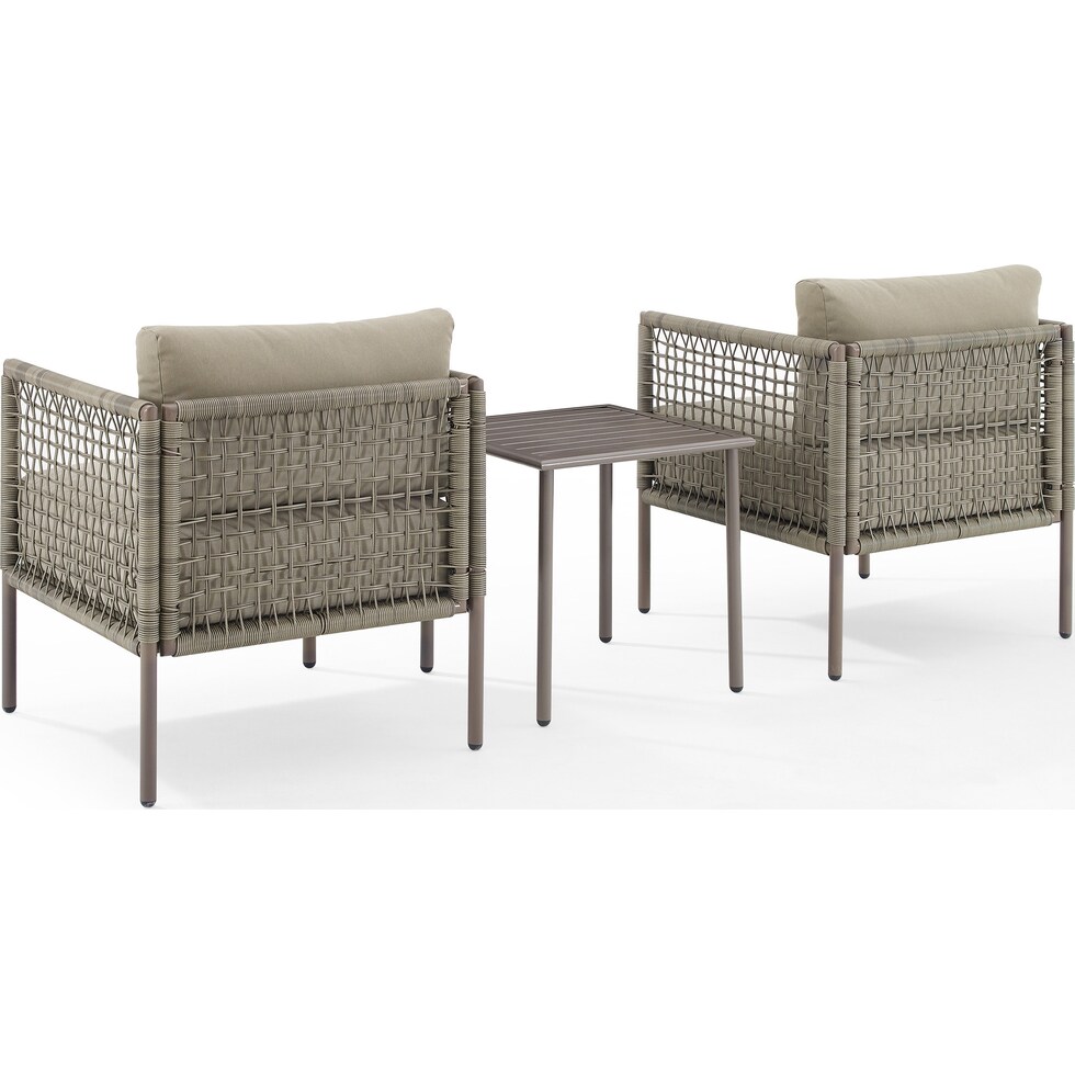 tidal bay gray outdoor chair set   