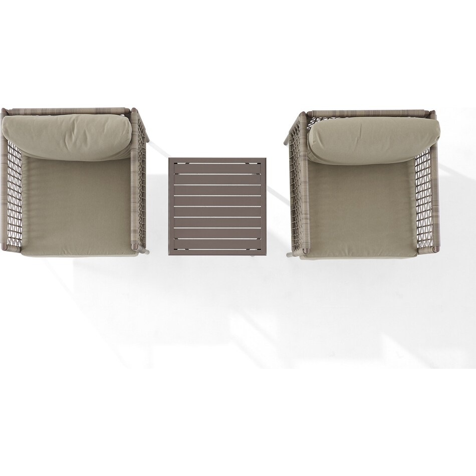 tidal bay gray outdoor chair set   