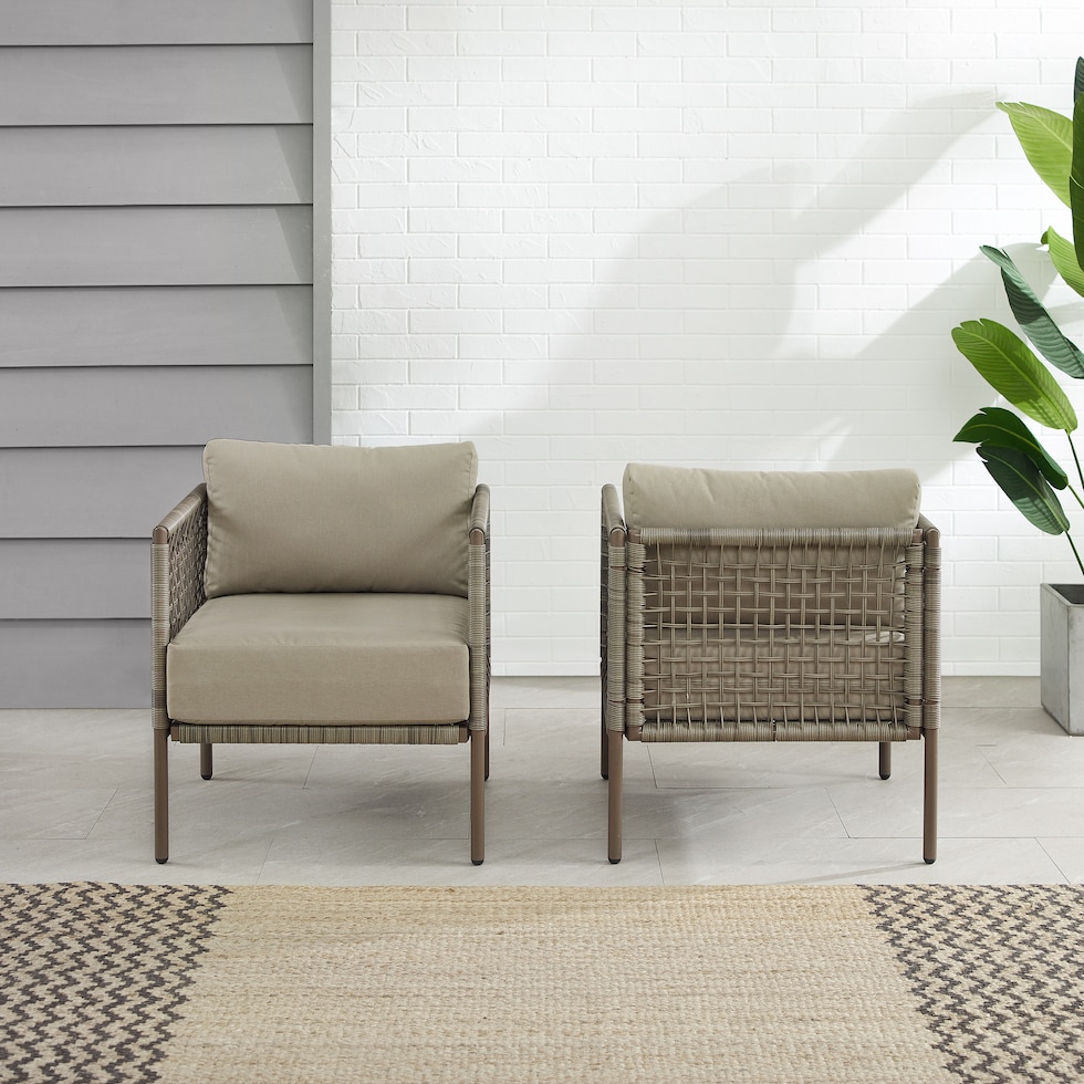 tidal bay gray outdoor chair set   