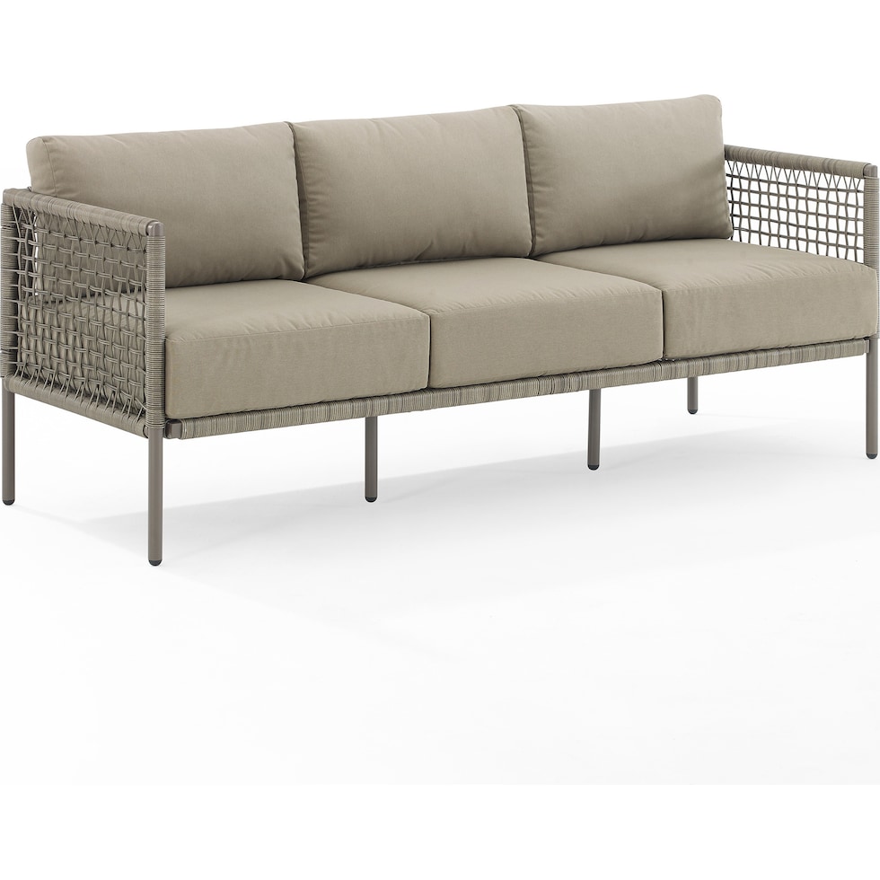 tidal bay gray outdoor sofa   