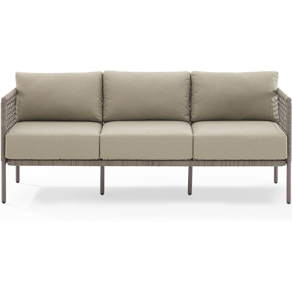 tidal bay gray outdoor sofa   