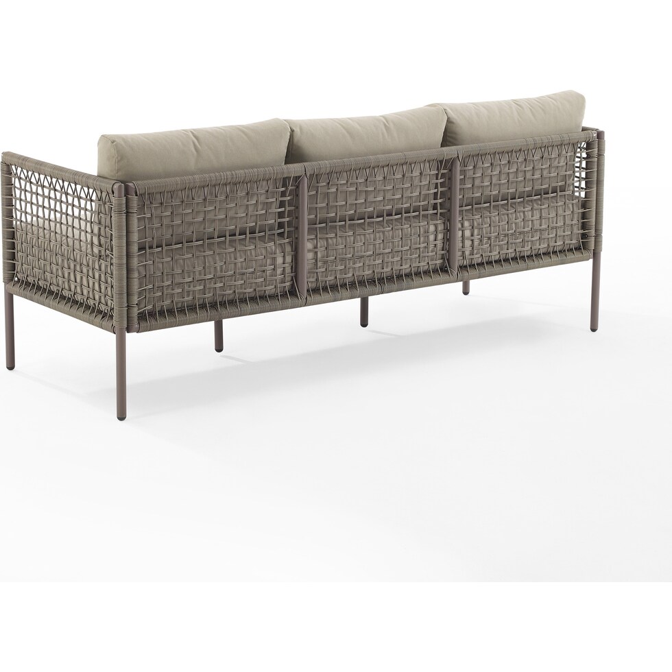 tidal bay gray outdoor sofa   