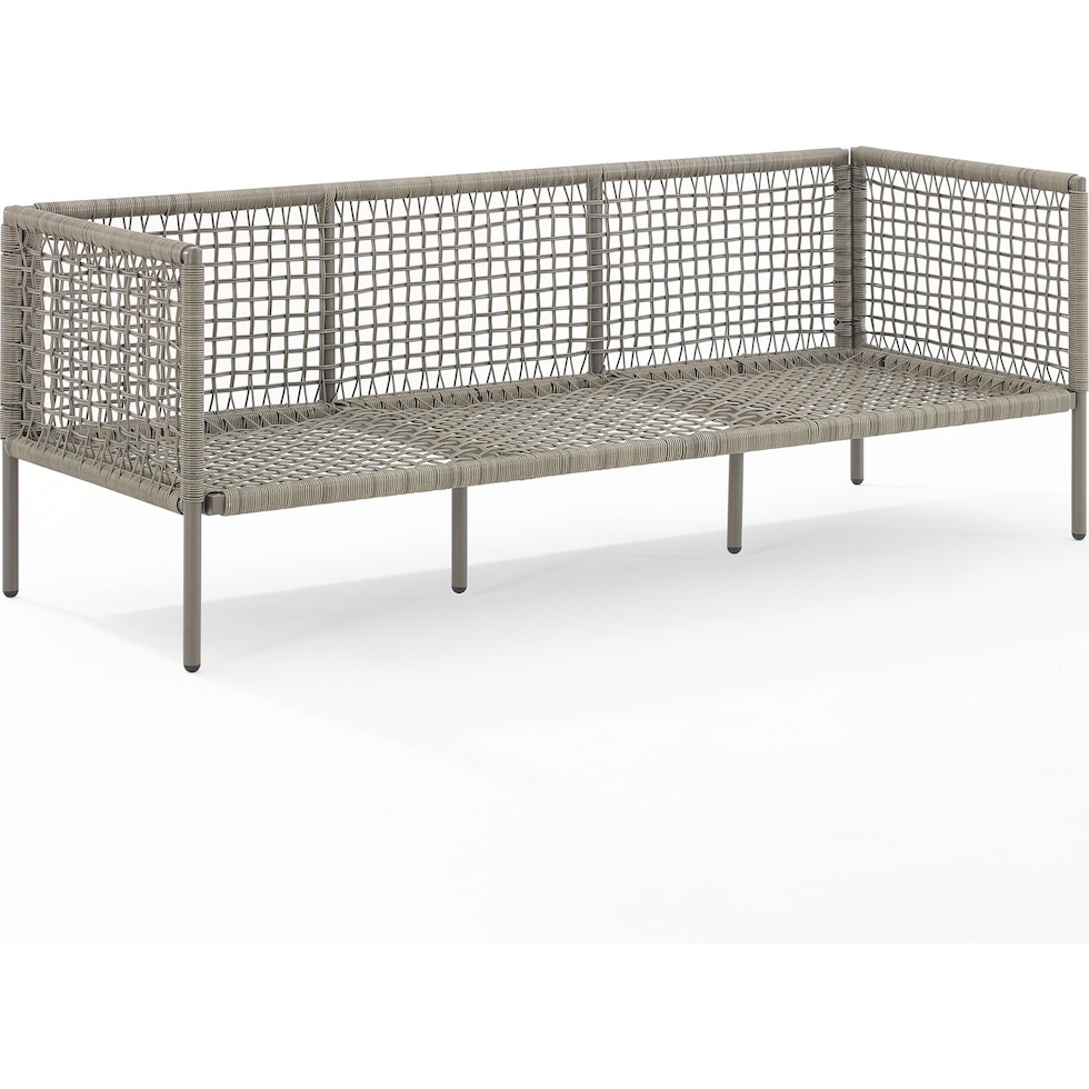 tidal bay gray outdoor sofa   