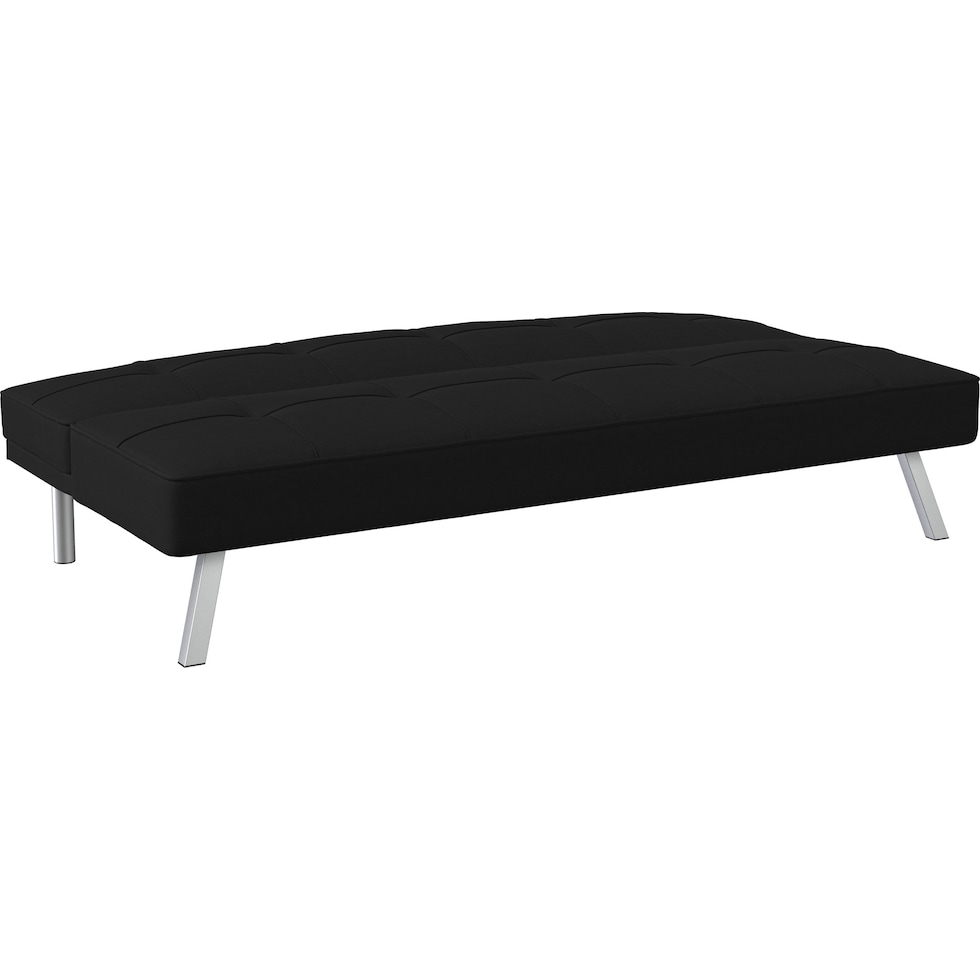 tiegan black futon   