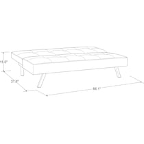 tiegan blue futon   