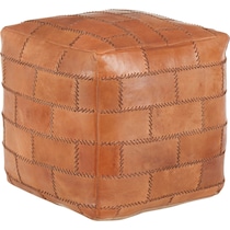 tiegan light brown pouf   