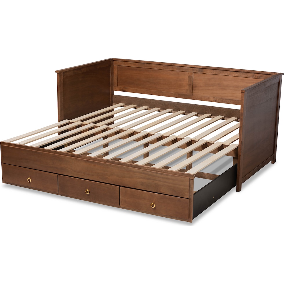 tiffani walnut gold twin bed   