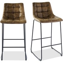 tillamook dark brown bar stool   