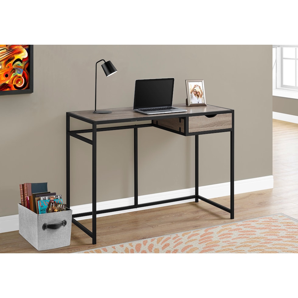 timothy light brown desk   