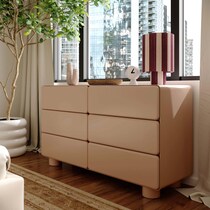 tischa light brown dresser   