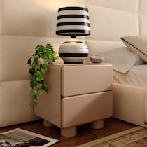 tischa light brown nightstand   