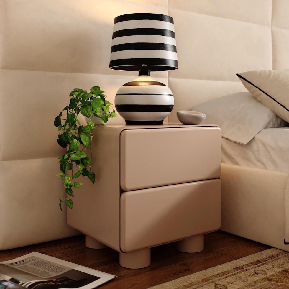 tischa light brown nightstand   