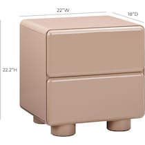 tischa light brown nightstand   