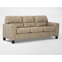 tishen light brown loveseat   