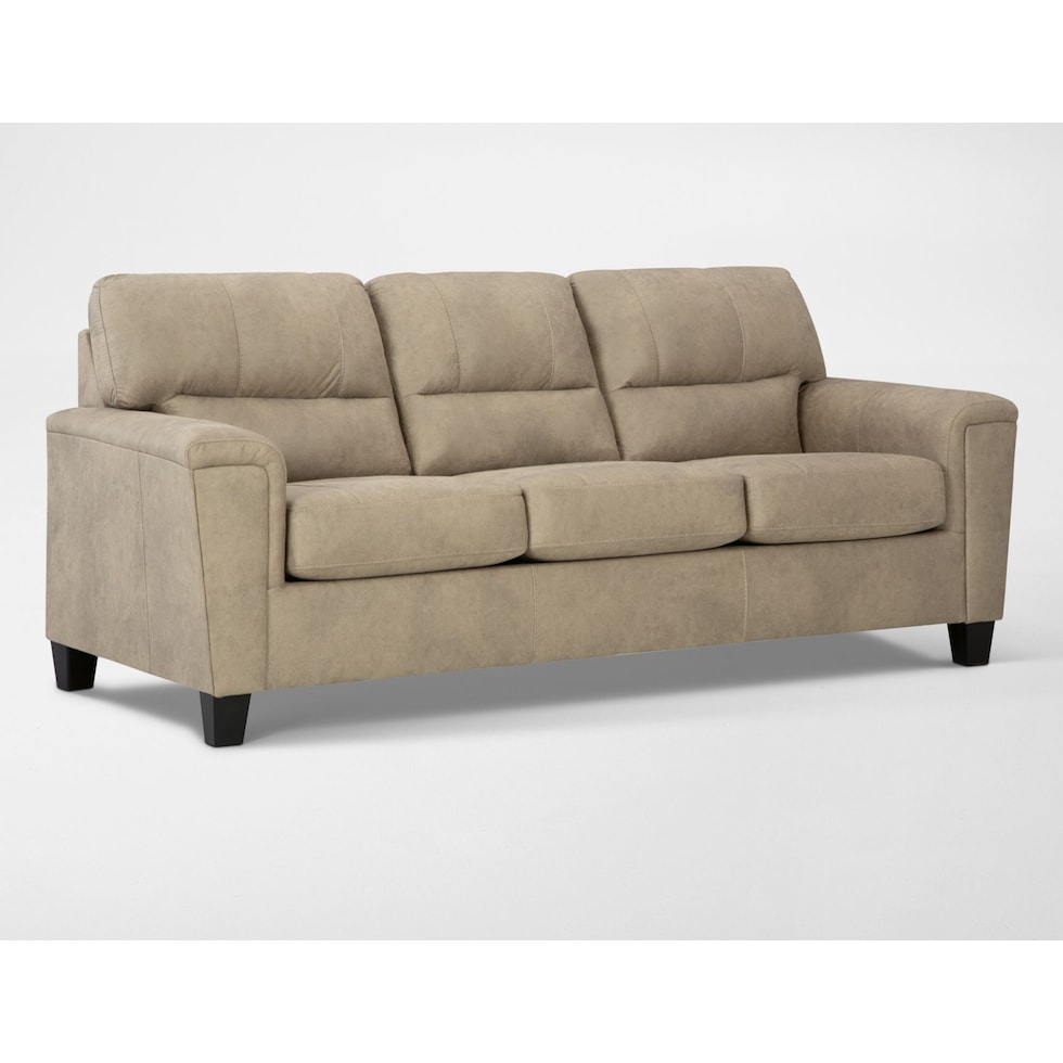 tishen light brown loveseat   