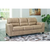 tishen light brown loveseat   