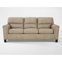 tishen light brown loveseat   