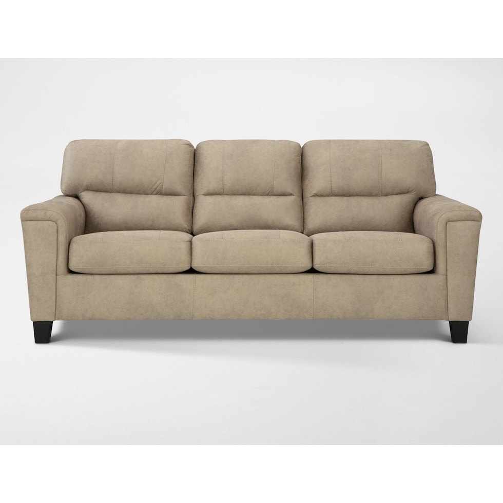 tishen light brown loveseat   