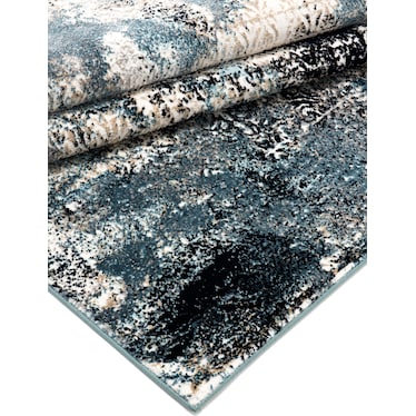 Titanium Area Rug - Blue/Black
