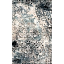 titanium blue area rug  x    