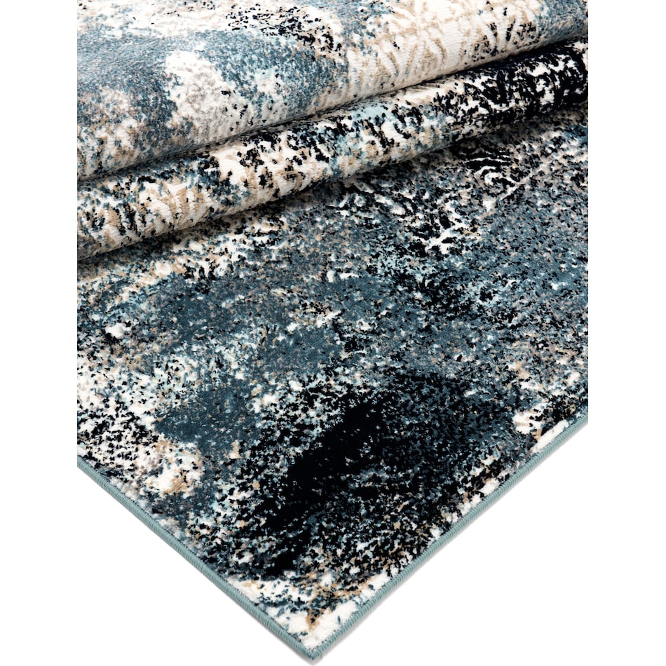 titanium blue area rug  x    