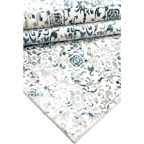 titanium blue area rug  x    