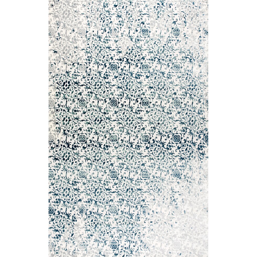 titanium blue area rug  x    