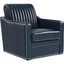 titus blue accent chair   