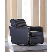 titus blue accent chair   