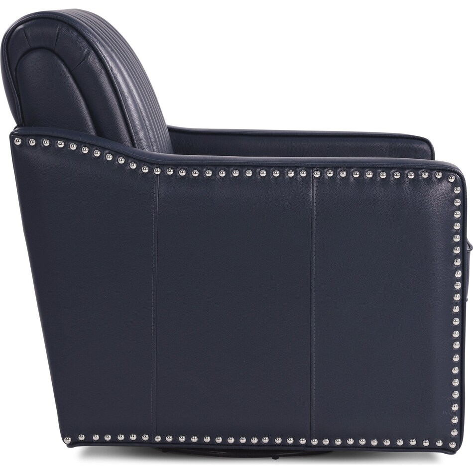 titus blue accent chair   