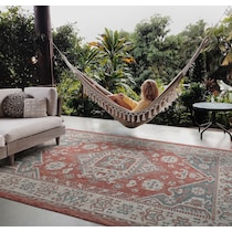 toledo red outdoor area rug   