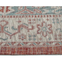 toledo red outdoor area rug   