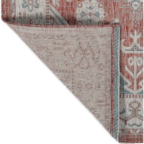 toledo red outdoor area rug   