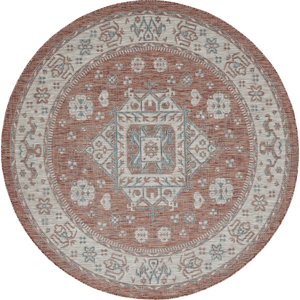 toledo red outdoor area rug   